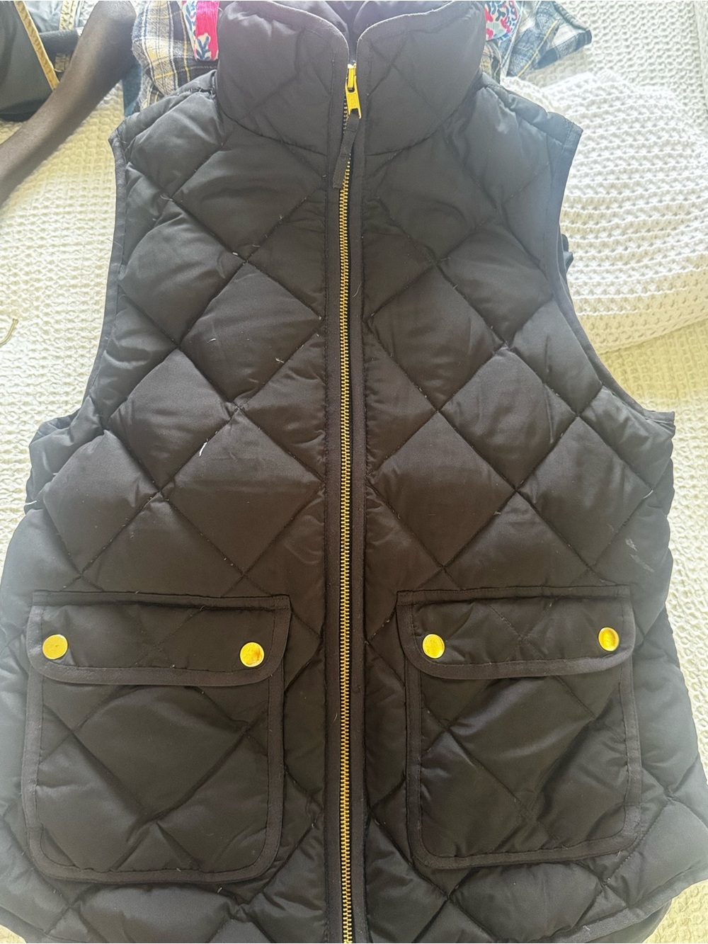 JCrew women’s black vest
